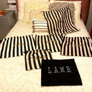 6 L.A.M.B. drawstring bags